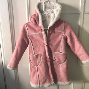 Talbots kids Pink zip up hooded coat